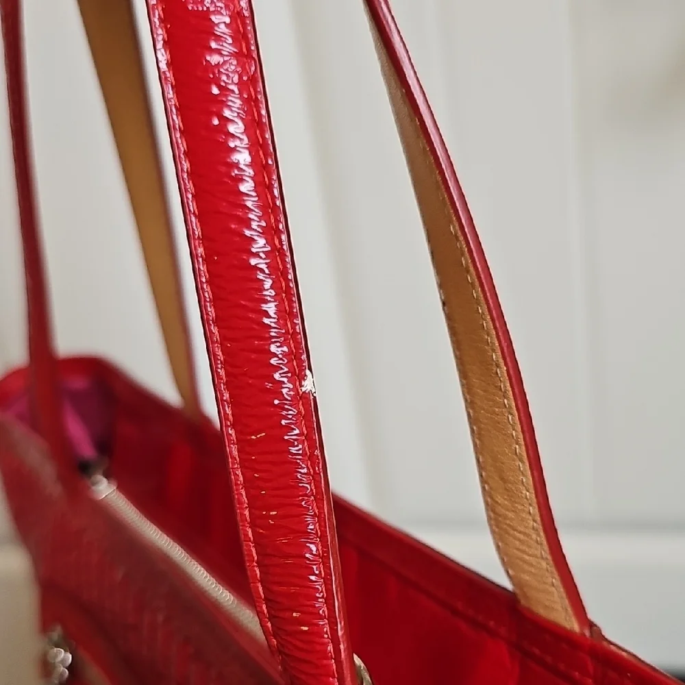 Coach 2011 Red Patent Leather Tote